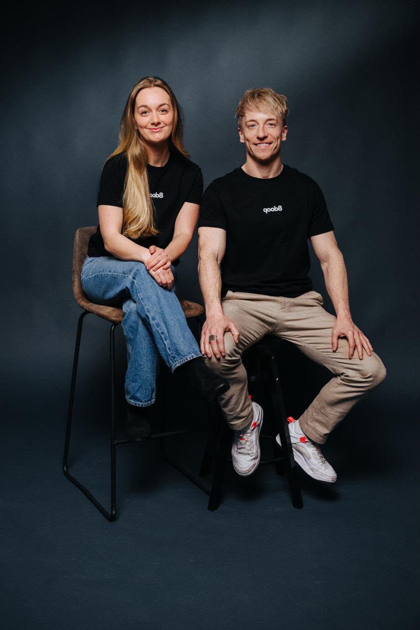 Christian und Verena, Gründer:innen von qoob8